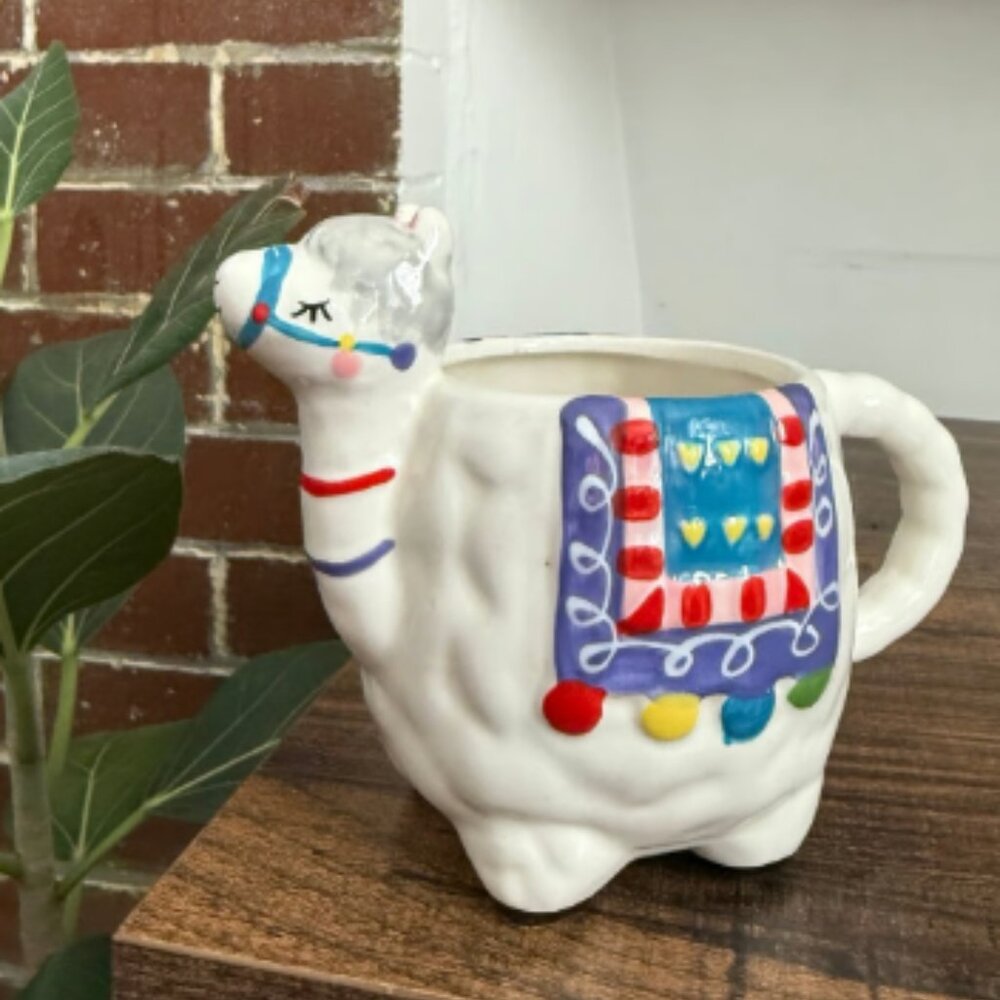 Happy Llama Drinking Mug